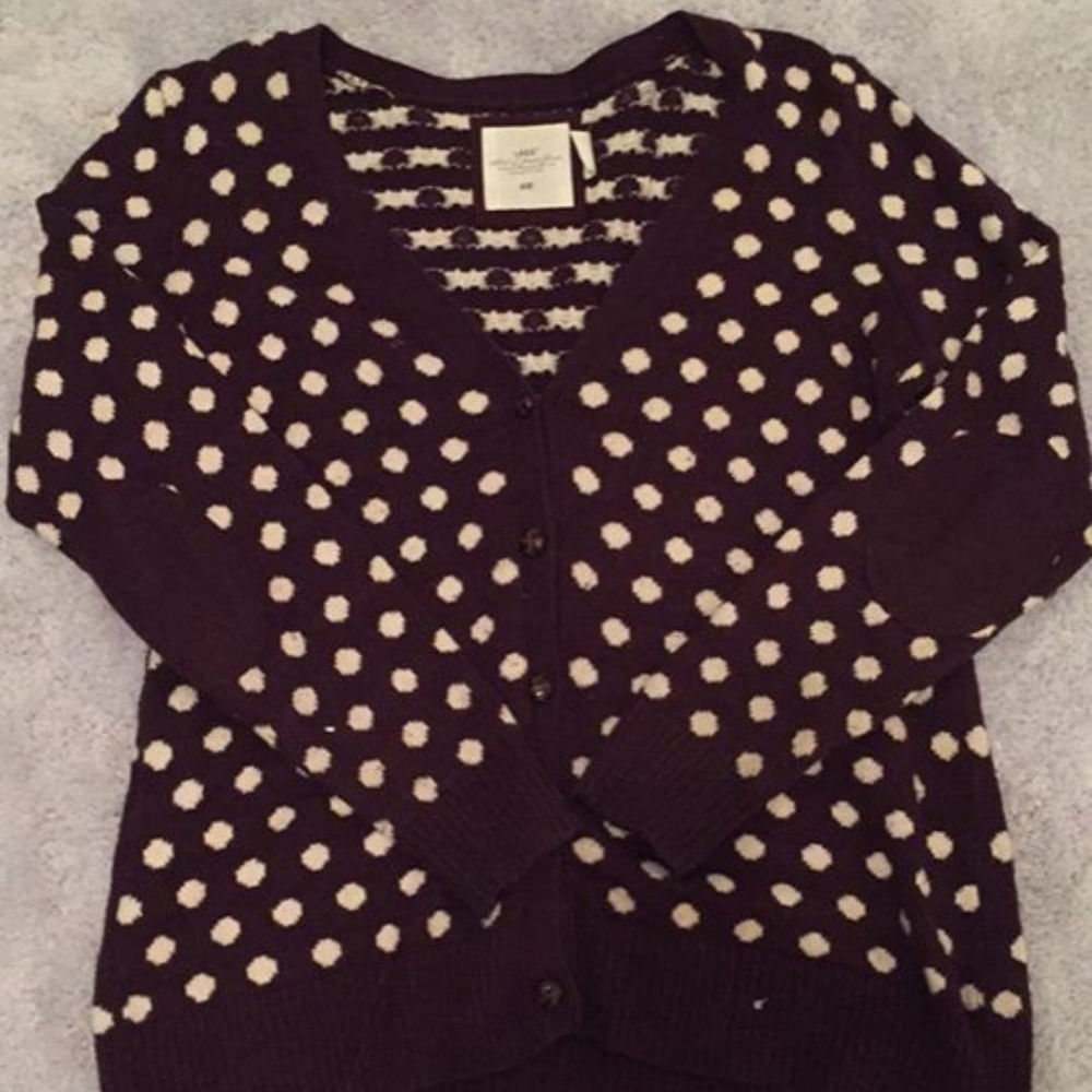 Maroon and White Sweater